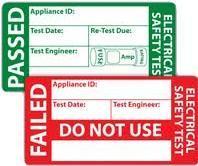 PAT Testing pass or fail labels